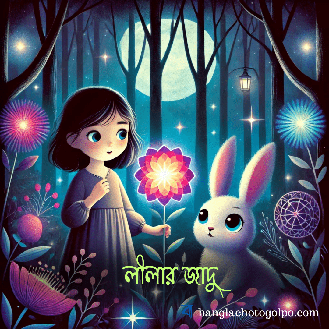 লীলার জাদুকরী বনযাত্রার এই ছোটদের গল্প ও রূপকথার গল্প রহস্য, চ্যালেঞ্জ ও মূল্যবান শিক্ষায় ভরা। বন্ধুত্ব ও সাহসের গল্প পড়তে ডুব দাও!