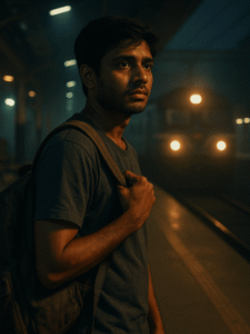 রাতের যাত্রা একটি অনুপ্রেরণামূলক বাংলা ছোট গল্প, যেখানে এক যুবকের সাহস, আত্মবিশ্বাস ও শেষ ট্রেন ধরা নিয়ে জীবনের মোড় ঘোরানো অভিজ্ঞতা তুলে ধরা হয়েছে।