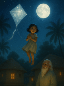 স্বপ্নে ভরা জাদুর পৃথিবী: চাঁদ, ঘুড়ি ও সাহসের এক অনবদ্য রূপকথা।