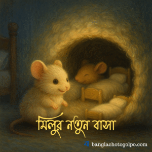 উষ্ণতা ও মমতায় ভরা এই ছোটদের গল্প এক নিখুঁত রূপকথার গল্প, যেখানে ইঁদুর মিলু খুঁজে পায় নিজের শান্তির ঘর। পড়ুন এক মধুর রাত্রির অভিযানের গল্প।
