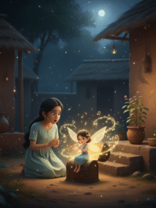 এক বাঙালি রূপকথার গল্প যেখানে রাত নামে জাদুর বার্তা নিয়ে! দিদার দেওয়া পুতুল আর পরীর বন্ধুত্ব। সবথেকে মিষ্টি ছোটদের গল্প।